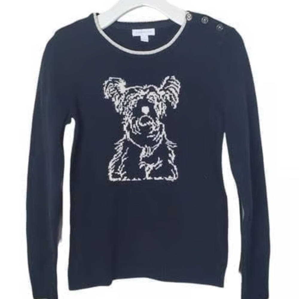Charter Club Sweater with Dog Motif